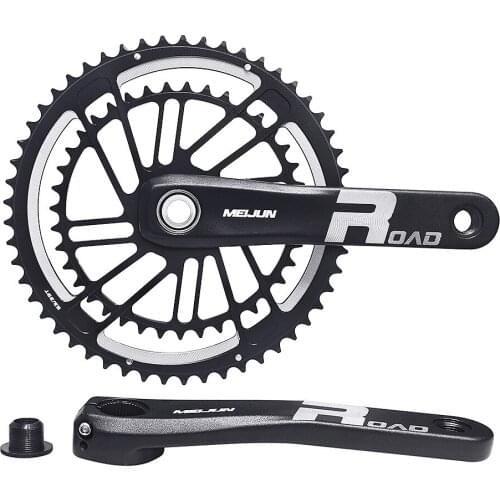 MEIJUN Road Bike Crankset GXP 50/34T 53/39T Road Bicycle Crank Chainring CNC Forged Direct Boost Racing Bike Crankset Chain Ring