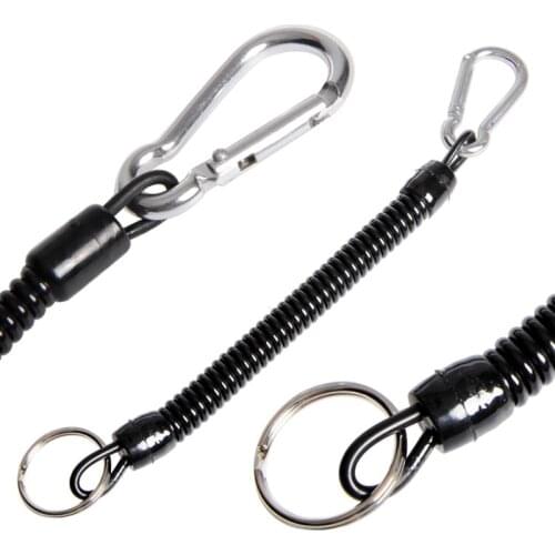 Diving Anti-lost Spiral Spring Coil Lanyard Rope Multicolor Safety Emergency Tool Swimming and Diving Gloves Accessories