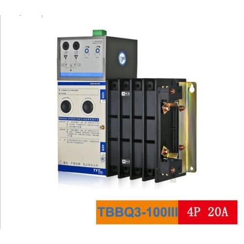 TYT Tae Yeong TBBQ3-100III dual power source automatic switch 20A 4P dual power transfer switch