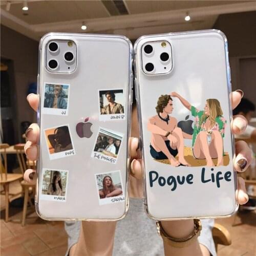 Outer Banks - Livin' The Pogue Life Soft Shell Phone for Iphone 12 7 8 6s Plus X XS XR XSM 11 11Pro Cute Transparent Case Cover