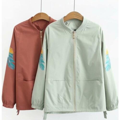 NEW 2020 Spring Fashion Women Jacket & Coat Pocket Zipper Loose Plus Size 5XL Casual Jackets Female Autumn Windbreaker Outwear