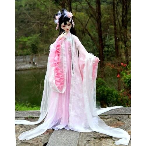 1/4 1/3 BJD accessories clothes Chinese Ancient Costume Hanfu Fairy Dress for BJD/SD big girl doll,without doll and other A1146
