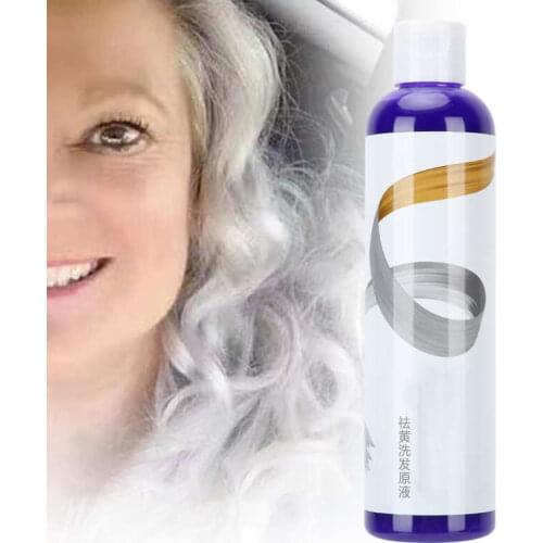 275ML Shampoo Hair Dye Yellow Removing Linen Gray Blonde Silver Color Lock Shampoo Color Protecting Plant Extracts Hair Styling