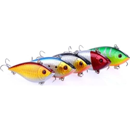 5PCS 7cm 10.5g Game VIB Fishing Lure Wobbler Carp Fishing Swimbaits Pesca Fishing Tackle