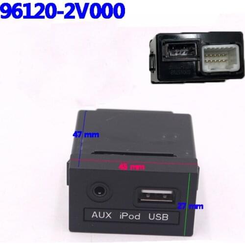 Authentic authentic for HYUNDAI Veloster 2012-2017 auxiliary connector USB IPOD AUX Jack mounting OEM 96120 2V000