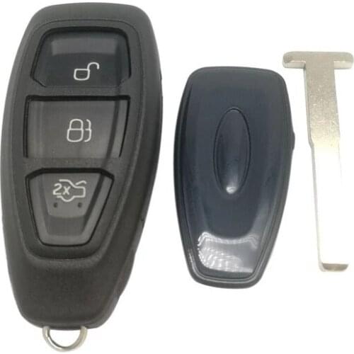 Key Cover FOB 3 Buttons For Ford C-MAX Mondeo Fiesta KUGA Replacement Smart Car Remote Key Case HU101 Blade