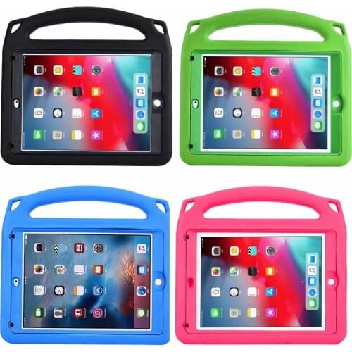 For ipad 9.7"inch 2017/2018 Kids ShockProof EVA Foam Handle Case Cover For Apple ipad Pro 9.7"inch Air 2 with screen protector