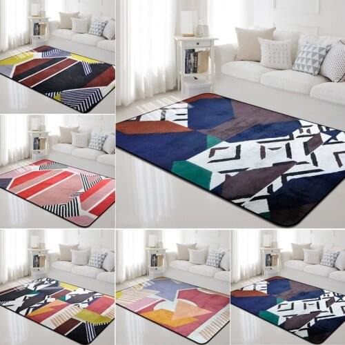 Geometric Carpets for Living Room Anti-slip Nordic Home Bedroom Sofa Rug Kids Room Coffee Table Yoga Mat Decorative Carpet