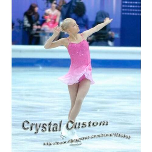 Hot Sales Custom Child Ice Skating Competition Dress Beautiful New Brand Vogue Figure Skating Dresses DR2813