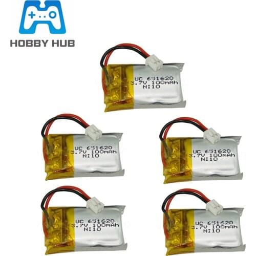 3.7v 100mah Lipo Battery For Cheerson CX10 CX-10 CX-10A FQ777-124 Hubsan Q4 Wltoys V272 Rc drone Parts 651620 Battery 1-10Pcs