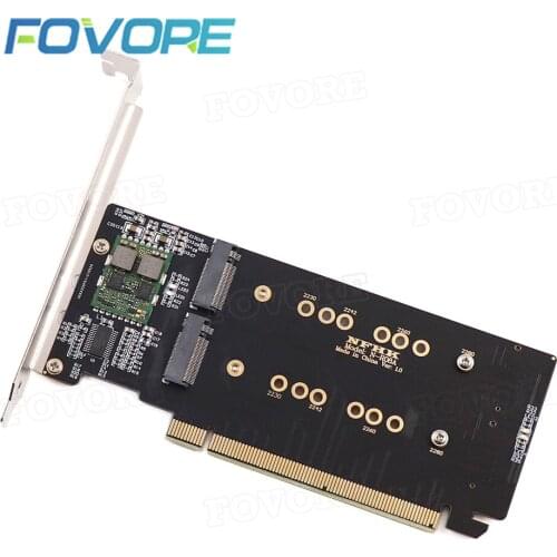 M.2 X16 TO 4X NVME PCIE3.0 GEN3 X16 TO 4*NVME RAID CARD PCI-E VROC CARD RAID Hyper M.2X16 M2X16 4X X4 NVME*4 RAID