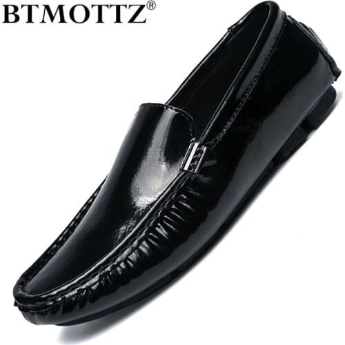 Genuine Leather Men Casual Shoes Luxury Brand 2020 Mens Loafers Moccasins Breathable Slip on Lazy Driving Shoes Plus Size 38-47