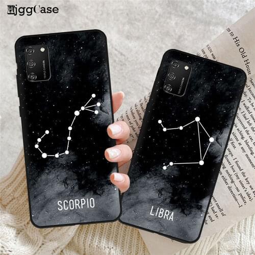 Twelve constellations Soft Silicone Phone Case For Samsung Galaxy A51 A32 A02 A12 A42 A52 A72 A01 A21S A31 A41 A71 Black Shell