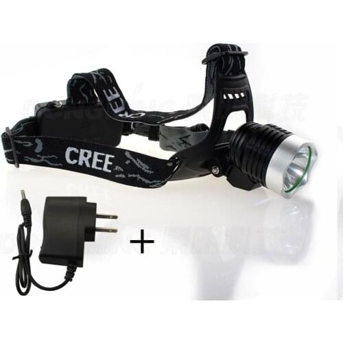 2000LM T6+2R5 1LED Headlight,Headlamp,Fishing,Head Lamp Light Flashlight + EU/US/AU/UK Plug Rechargeable Charger