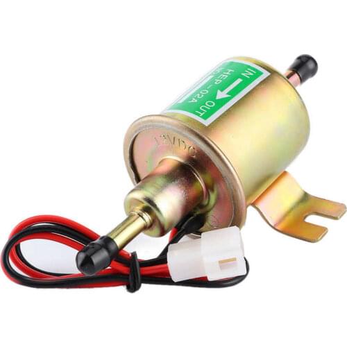 12V 3-6 PSI Inline Gas Diesel Electric Fuel Pump Low Pressure HEP-02A for Car Truck Boat HEP02A HEP 02A HEP2A