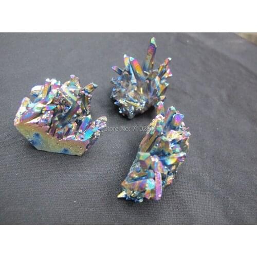 New arrived Charming Rainbow Drusy Cluster Quartz very beautiful natural quartz