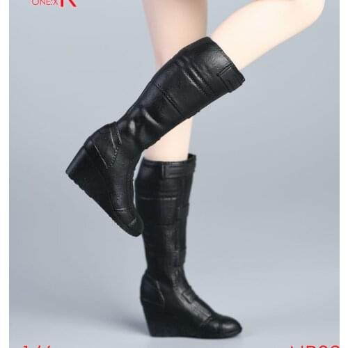 NRTOYS NR032 1/6 Scale Female black Wedge heel boots fit 12 inches TBL action figure dolls