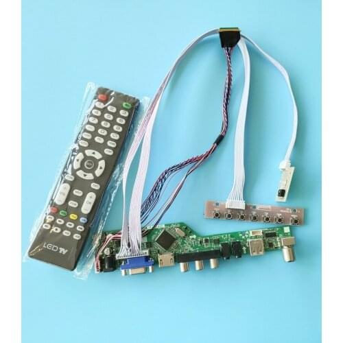 Fit LTN140AT26/LTN140AT27/LTN140AT28/LTN145AT01 LVDS WLED LCD VGA+USB+AV 1366*768 40-Pin 60Hz monitor screen drive card kit