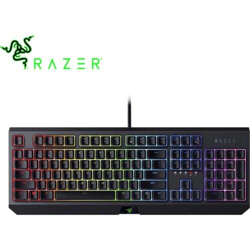 Razer BlackWidow Wired Mechanical Gaming Keyboard 104 Key Tactile Green Switches RGB Lighting Programmable