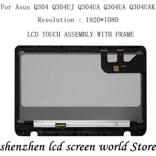 1920*1080 N133HSE-EA3 LCD Screen Touch Digitizer Assembly For Asus Q304 Q304UJ Q304UA Q304UA Q304UK -BBI5T10 with Bezel