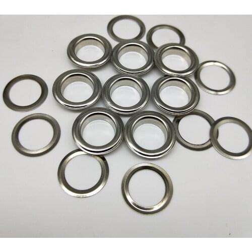 Silver/Bronze garment Iron eyelets with gasket 12 mm scrapbooking accessories Knitwear Jeans Apparel Bags Shoes 100 pcs/lot
