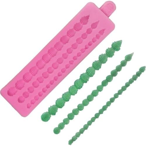 Silicone cake mould Shell lace fondant mold Wedding cake decoration tools Baking kitchen accessories