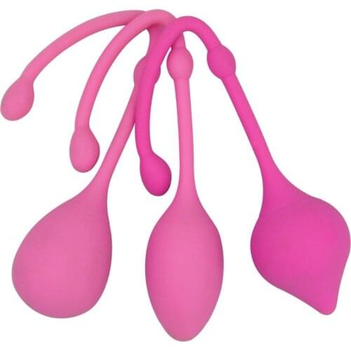 3pcs/set Vagina Vibrator 100% Silicone Kegel Ball Ben Wa Ball Vagina Trainer Exerciser Erotic Toy Adult Sex Product for Women
