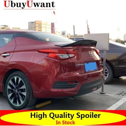 Fit For Nissan Bluebird LANNIA 2014-2019 ABS / Carbon Fiber Exterior Rear Spoiler Tail Trunk Boot Wing Decoration Car Styling
