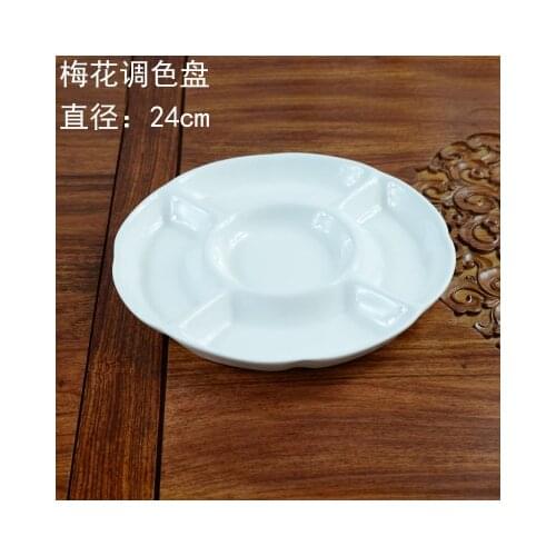 1 Pcs Ceramics Watercolor Palette Paint Tray for DIY Craft Professional Art Painting