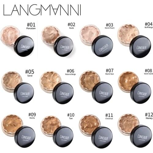 12Pcs Hide Blemish Face Eye Lip Cream Concealer Makeup Foundation Professional Full Cover Contour Base Make Up Concealer Cream