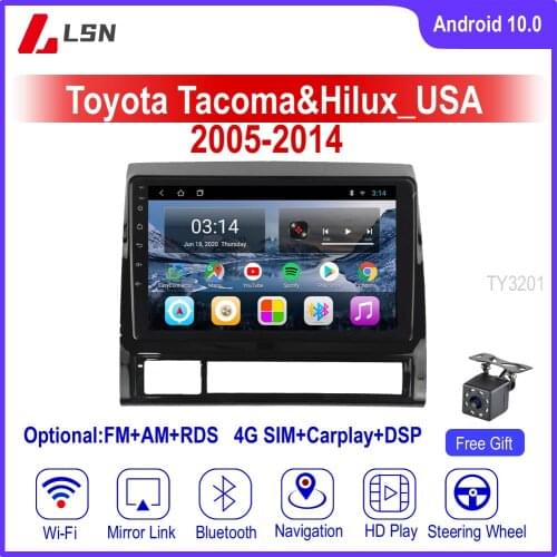 9" Android 10 For TOYOTA TACOMA&HILUX USA 2005,2007,2009,2012,2014 Multimedia Video GPS Navigation Car Radio Player Auto Navi