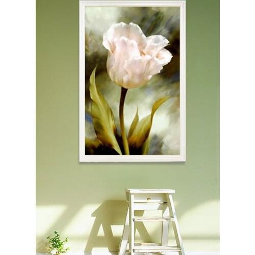 3d Diy Diamond Painting Flower Lily Diamond Embroidery Landscape Full Drill Diamond Mosaic Hobbies Crafts Material Handmade