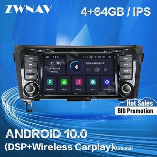 Carplay For X-TRAIL Qashqai Dualis Rouge 2013 2014 2015 2016+ Android 10.0 Player GPS Audio Auto Stereo Radio Recorder Head Unit