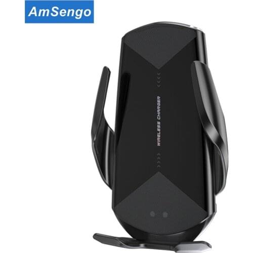 Amsengo 15W Car Wireless Charger Phone Holder For iPhone 12 11 Pro X 8 7 Xiaomi Fast Auto Air Vent Mount Support Car Phone Stand