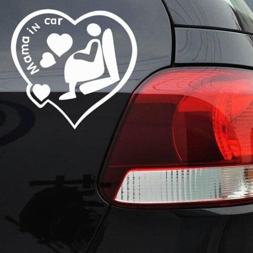 Car Sticker MAMA In Car Funny Decal Stickers Bumper Sticker Funny Car-Styling Auto Stickers Windows Bumper Body Car Decoaration
