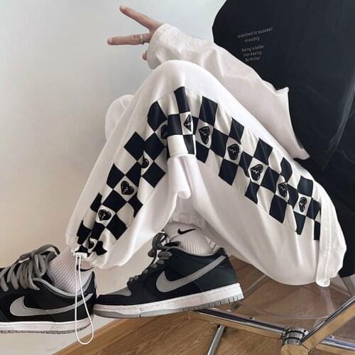 Men Streetwear Pants Fashion Printed Hip Hop Sweatpants Casual Trousers Elastic Waist Harem Joggers