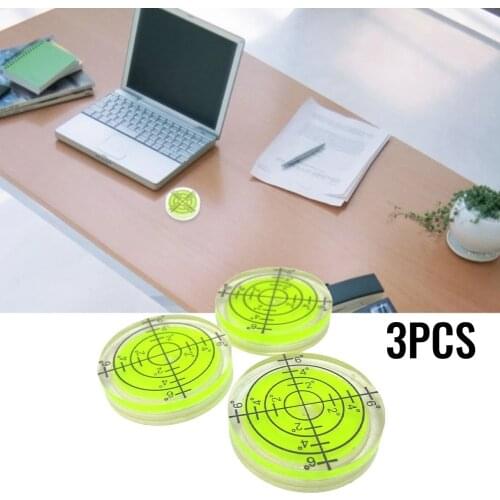 1 Piece 32mm Round Bullseye Precision Spirit Level Bubble Caravan, Shelves Etc RV Leveler Camper For Instruments