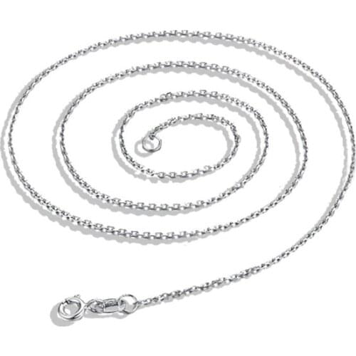 0-shaped Clavicle Chain Extension Chain Jewelry S925 Sterling Silver Necklace Calendered Cross Chain with Chain