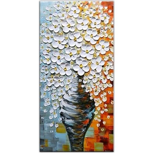 DONGMEI OILPAINTING Hand painted oil painting Home decor high quality canvas flower painting pictures DM18032201