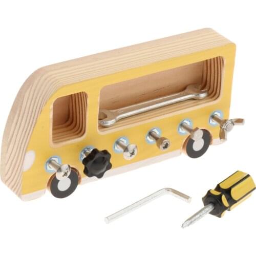 Toddlers Montessori Screw Driver Board for Kids Life Skills Educational Toy