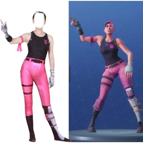 Adult childrens Halloween game America rose team leader Vest Cosplay clothes women bodytights costume jumpsuit JQ-1361