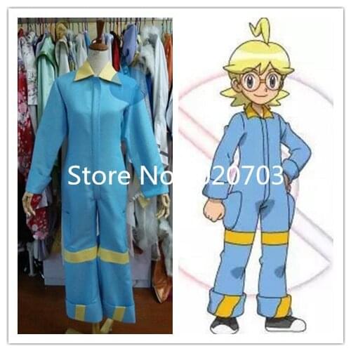 Pokemon Pocket Monsters Clemont Shitoron Cosplay Costume