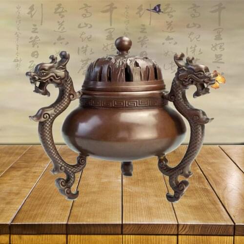 9 Style Pure Copper Coil Incense Burner Fine Brass Made Old Sandalwood Burner Antique Copper Aroma Furnace Zen Incense Burner
