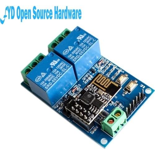 1pcs 5V ESP8266 ESP-01 2 Channel WiFi Relay Module 2-Channel Relay Module For IOT Smart Home Phone APP Controller