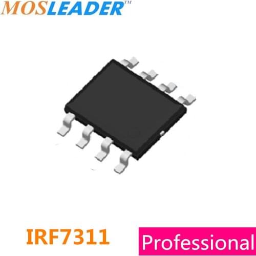 Mosleader IRF7311 SOP8 100PCS 500PCS 1000PCS 20V 6.6A Dual N-Channel IRF7311TRPBF IRF7311TR IRF7311PBF Chinese High quality