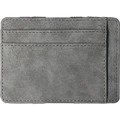 Men Wallet Small Size Magic Band Solid Color Card Holder Coin Purse Best Sale-WT