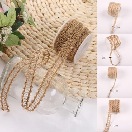 11Styles 5M Natural Hessian Jute Twine Rope DIY Craft Vintage Wedding Party Decor