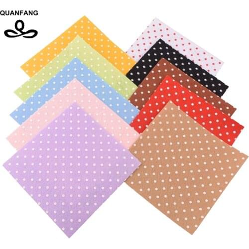 Non Woven Fabric 1mm Thickness Polyester Felt Of Home Decoration Bundle For Sewing Dolls Crafts 10pcs Dot Pattern30x30cm