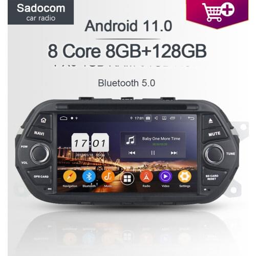 PX6 IPS 1 din Android 9.0 Car DVD Player 8 Core 4G +64GB GPS Glonass Map autoradio car radio 5.0 For Fiat EGEA 2015 2016 2017