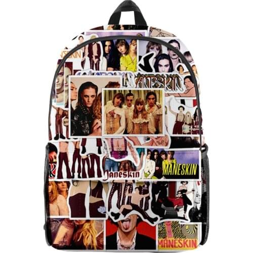 2021 hot new Maneskin student backpack Large-capacity orthopedic schoolbag for boy girl Laptop backpacks teen Oxford school bag